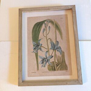 NWT Blue Floral Botanical Farmhouse Vintage Home Wall Decor Michaels Ashland NEW
